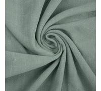 Textrend tessuto in lino-viscosa, 1x1,35m, tessuti per cucito, patchwork, stoffa a metro, morbido, tinta unita (Salvia)