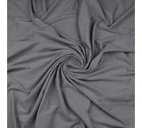 Textrend, tessuto jersey a metraggio, 100% cotone, morbido, tessuti per cucito, tinta unita, patchwork, stoffa 1x1,75m, 140g/m2, craftina, metro (Grigio scuro)