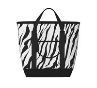 Texture della tigre del Bengala,Borsa porta pranzo grande capacità isolata per donne e uomini, lavoro, picnic, viaggi