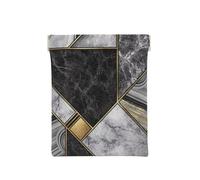 Texture marmo nero stampato oro, Spremere il portafoglio superiore da donna Borsa portaoggetti Piccola portamonete Portamonete
