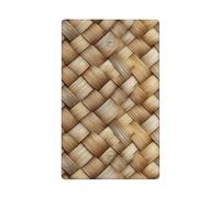 Texture of Wicker Basket Beige Colori Singolo Toggle Blank Wall Plate Light Switch Cover Decorativo 1 Gang per Cucina Camera Bagno Dimensioni 11,4 x 7 cm