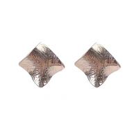 Texture orecchini in metallo a forma di diamante, orecchini alla moda e alla moda, accessori alla moda di lusso leggero, adatti per le donne che si spostano e si datano su base giornaliera
