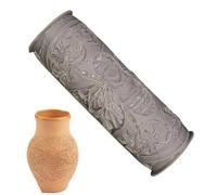 Texture Roller for Clay - Pattern Modeling Tool for Pottery Crafting | Bird Bee Whale Design Roller, Wooden Handle Clay Tool for Arts Crafts Diy Sculpting Ceramic Handmade Projects, 10x3x3cm Silicone