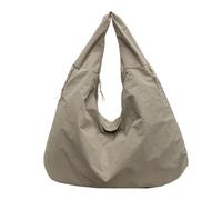 Textured Draped Tote Bag, Fashion Shoulder Pouch, Soft Nylon Material, Softie Straps and Lightweight Build for Daily Comfort, Large Capacity Design, Ideal to College, Travel, cachi., Se référer au