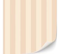 TexturKontor 3 fogli di carta da parati autoadesiva per case delle bambole scala 1:12 carta da parati moderna Art DécoWallpaper Artdeco (strisce color crema)