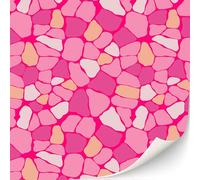 TexturKontor 3 fogli di piastrelle autoadesive per case delle bambole scala 1:12 (Pinkes Mosaico)