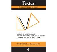 Textus. English studies in Italy (2021). Vol. 1