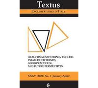 Textus. English studies in Italy (2022). Vol. 1
