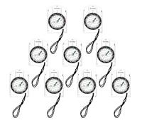 Texvora 9 bussole da escursionismo, in acrilico trasparente, orienteering con cordino, mini lettura mappa, con lunetta girevole, scala trasparente, rapporti multipli per navigazione, ricerca della