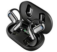 Texvora Auricolari con traduttore AI, cuffie wireless a orecchio aperto con wireless 6.1, 90 ore di autonomia, resistenti al sudore e agli spruzzi, leggere, per viaggi d'affari e sport