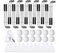 Texvora Bomboniere da golf, set totale di 78 pezzi, include 24 penne a sfera da golf, 24 palline antistress, 30 sacchetti in organza, oggetti di scena per mazze da golf, decorazioni per feste sportive