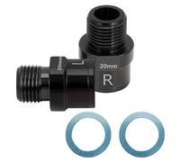 Texvora Estensori per pedaliere, distanziali in alluminio per pedivella da 20 mm con cuscinetti sigillati e kit di regolazione del fattore Q su strada