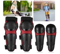 Texvora Ginocchiere e gomitiere per giovani, 4 pezzi, equipaggiamento protettivo per moto da cross, skateboard, ciclismo, sci, motocross, armatura regolabile per bambini