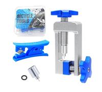Texvora Kit di attrezzi per lo spurgo dei freni a macchina CNC, set di installazione idraulica per tubi da 0,20/0,22, include tagliatubi, accessori per freni a disco