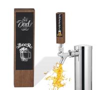 Texvora Manico per rubinetto da birra in noce da 20,3 cm con filettatura da 3/8 "-16, manico Kegerator personalizzabile per birra fatta in casa e regalo