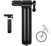 Texvora Mini pompa portatile di CO2 per valvola Schrader, gonfiaggio rapido dei pneumatici con cartucce di CO2 da 12 G/16 G/20 G/25 G (non incluse)