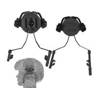 Texvora Supporto per guida casco per binari da 19-21 mm, adattatore per cuffie rotante a 360° con kit di installazione, compatibile con vari paraorecchie