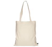 TEXXILLA Confezione da 10 sacchetti in cotone del commercio equo e solidale, 14 colori, con due manici lunghi, 38 x 42 cm, sacchetto di iuta, non stampato, colore: naturale, quantità: 10