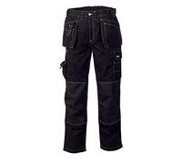 teXXor Pantaloni in tela Panama nero/nero 52