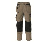 teXXor Pantaloni Panama in tela kaki/nero 56