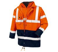teXXor Attenzione scommessarschutzparka Calgary arancione fluorescente/navy L