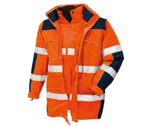 teXXor Attenzione scommessarschutzparka Torona arancione fluorescente/navy M