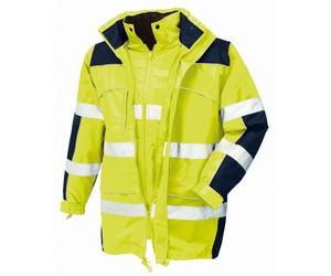 teXXor Attenzione scommessarschutzparka Torona giallo fluorescente/navy S