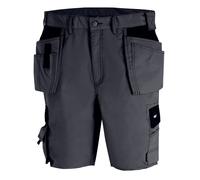 teXXor Canvas-Arbeitpantaloncini bermuda grigio/nero 56