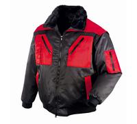 teXXor Giacca da pilota Oslo nero/rosso 5XL