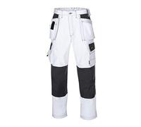 teXXor - Pantaloni da lavoro in saia, mod. Panama, Bianco, 20-004314-44