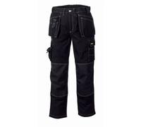 teXXor Pantaloni in tela Panama nero/nero 42