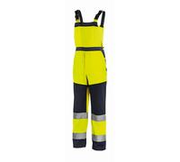 teXXor Salopette ad alta visibilità Buffalo giallo fluorescente/navy 62