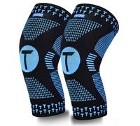 Teylam Ginocchiera per uomo/donna, set da 2, ginocchiera medica per strappo del menisco, artrite, LCA, ginocchiera a compressione per basket, yoga, corsa, per gamba destra e sinistra