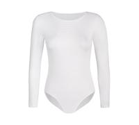 Teyli - Body elegante da donna a manica lunga - Intimo elastico che si adatta alla silhouette. Bianco XL