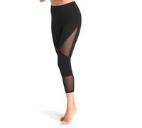 Teyli Leggings Tina da Donna 7/8 Cotone, Nero, L
