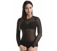Teyli Maglia Trasparente Donna - Maglia Elegante in Rete, Ideale per Serate e Occasioni Speciali, Comoda e Adatta a Diversi Stili di Abbigliamento. Nero 3XL