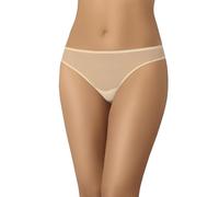 Teyli Mutande Donna in Rete - Slip con Finiture Semplici - Taglio Classico. Beige S