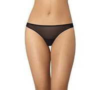 Teyli Mutande Donna - Slip Brasiliano in Morbida Rete - Taglio Classico. Nero XS