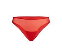 Teyli Mutande Donna - Slip Brasiliano in Morbida Rete - Taglio Classico. Rosso L