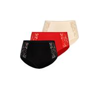 TEYLI Panty 'Loren' crema / rosso / nero Donna - Abbigliamento - Intimo - Mutande - Multipack TEYLI XXL