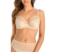Teyli Reggiseno da Donna con Ferretto e Cover, Spalline Regolabili, Inserti in Rete, Chiusura sul Retro, Taglie Grandi, Intimo Comfort Quotidiano, Beige, 105L EU
