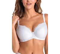 Teyli Reggiseno da Donna Imbottito con Finitura in Pizzo - Un Modello Elegante e Comodo per l’Uso Quotidiano. Bianco 2I