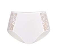 Teyli Slip A Vita Alta da Donna in Morbido Cotone Traspirante. Elegante E Confortevole, di Alta qualità, Perfetto per Ogni Look E Occasione, con Inserti in Pizzo sui Lati. Bianco M