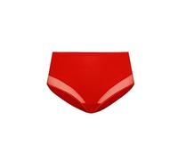 Teyli - Slip Donna a Vita Alta in Cotone - Comfort per Tutto Il Giorno. Rosso 3XL