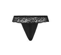 Teyli Tanga Classici da donna morbidi con pizzo Nero L