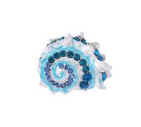 Teyolo Spilla smaltata a forma di conchiglia, da donna, spilla da bavero, elegante, accessorio per abito da donna, regalo per la festa della mamma, Rame, Nessuna pietra preziosa