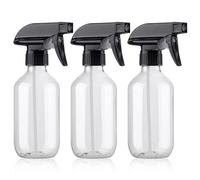 Teyssor Spruzzino Nebulizzatore, 300 ML Spruzzino Nebulizzatore per Piante, Riutilizzabile Spray Bottle,Trasparente Plastica Grilletto Spruzzatore per Giardino, Piante, Pulito Cucina