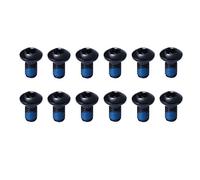 Teyssor Viti Disco Freno MTB, Set di 12 PCS Viti Colorati M5 x 10MM Freno Rotore Viti in Acciaio, Viti Freni a Disco per Bicicleta