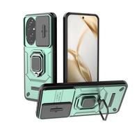 TEYYOS Cover Armatura per Honor 200, Custodia Antiurto con Coperchio Scorrevole e Staffa - Verde