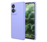 TEYYOS Cover per Motorola Moto G35, Morbida Silicone Liquido Morbido Case Caso, Tre Strati Antiurto Premium Proteggere Custodia, Viola